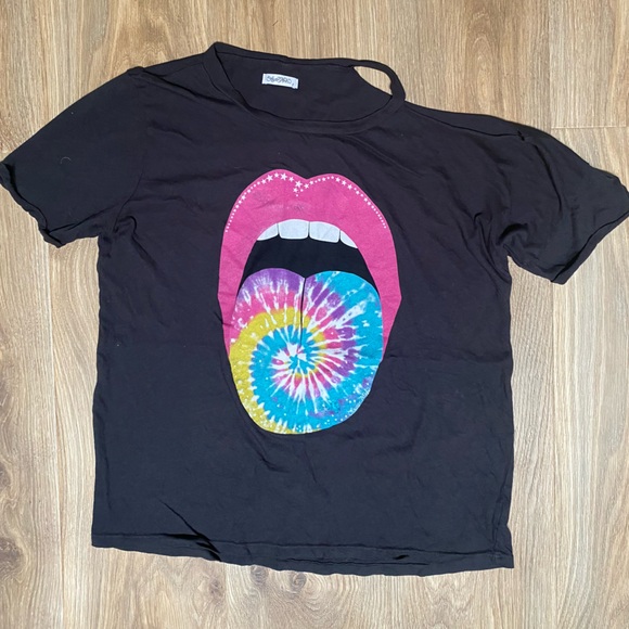 New Lauren Moshi Cold Shoulder Tye Dye Tongue - Picture 3 of 10